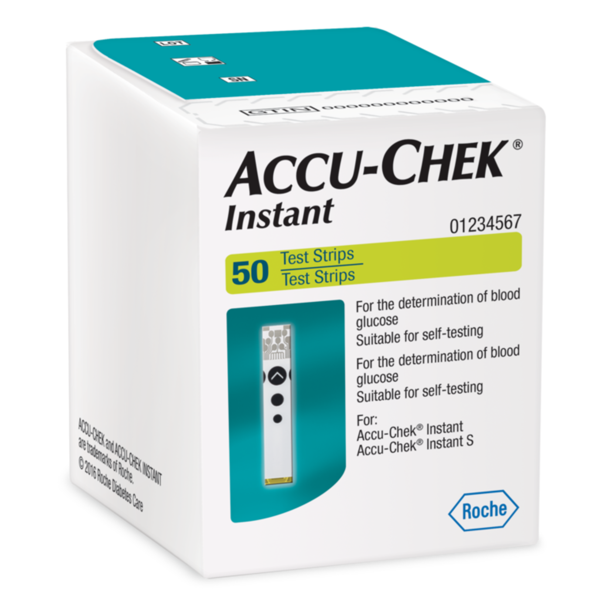 Combo 50 que thử đường huyết Accu-Chek Instant và 50 kim dẹt, NK chính ngạch, tem niêm phong