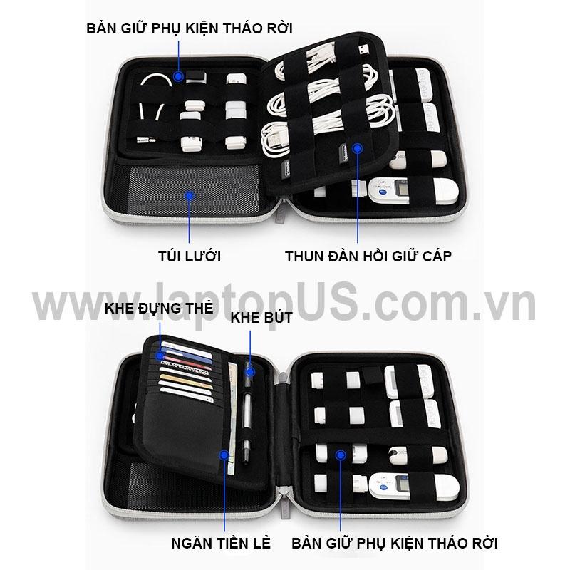 Túi Phụ Kiện Công Nghệ Chứa Thẻ Nhớ Tai Nghe Sạc Cáp F018