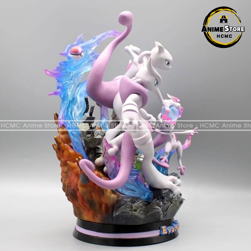Mô hình Pokemon tiến hóa Mewtwo Mega X Y cực ngầu có LED