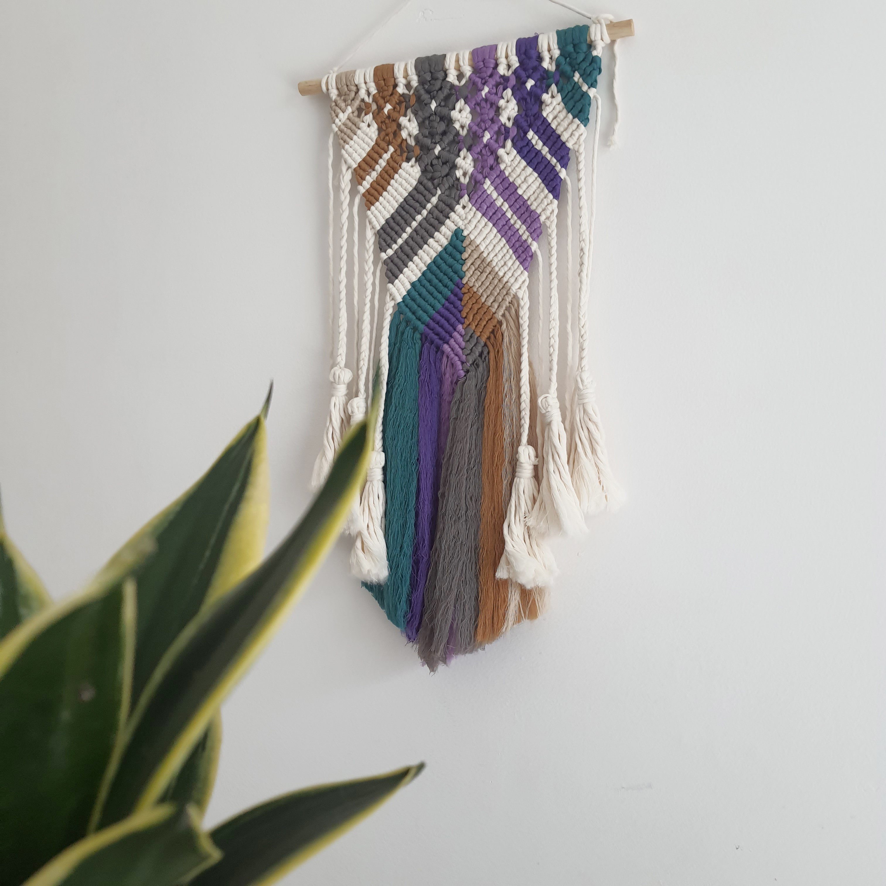 Mành Trang Trí Màu Macrame