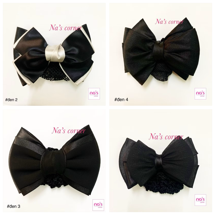 Kẹp lưới búi tóc họa tiết cao cấp (29)