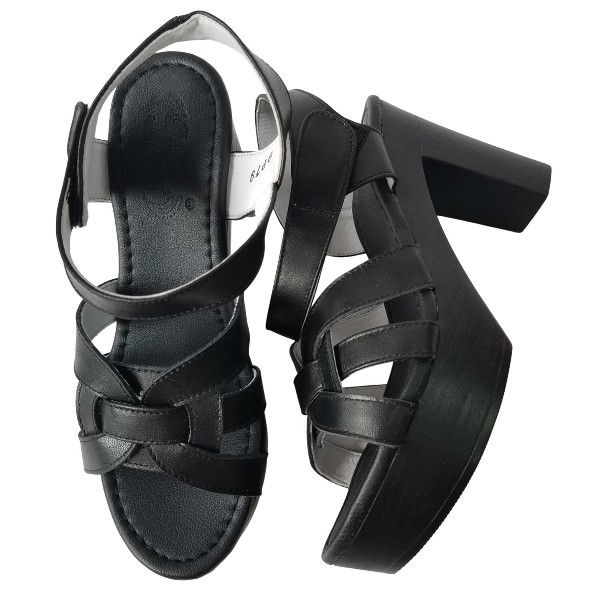 Giày Sandal Cao Gót Da Bò BIGGBEN Cao 8 Phân SDCG153