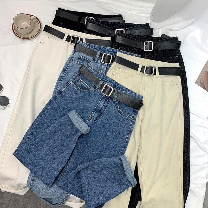 Quần jeans nữ dáng baggy hàng Quảng Châu mới 2022