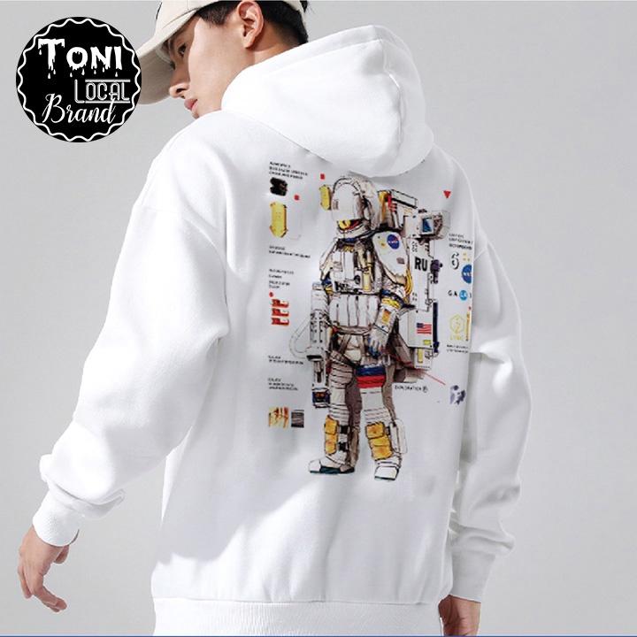 ÁO HOODIE Local Brand Unisex Nasa Nỉ Bông Form Rộng Nam Nữ