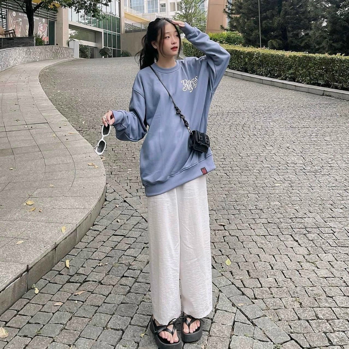 Áo sweater Trơn nỉ bông️/Nam nữ Unisex/SWEATER in chữ DORMY