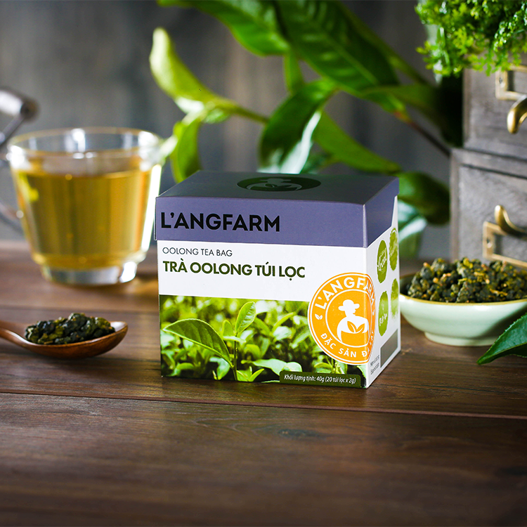 Trà oolong túi lọc L'angfarm, 20 tép, hộp