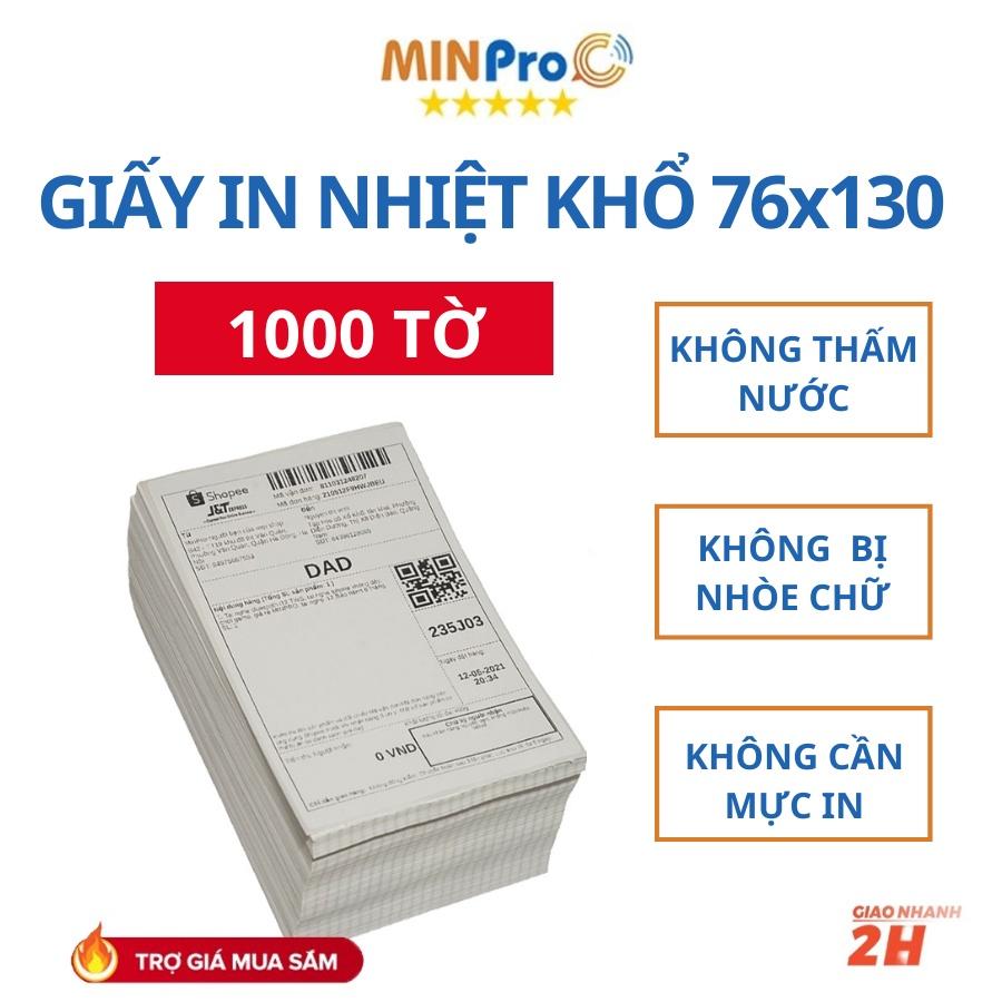 Máy in nhiệt MINPRO W300 mini,in đơn kèm khay và 1000 tờ giấy in nhiệt 130x76cm bảo hành 12 tháng