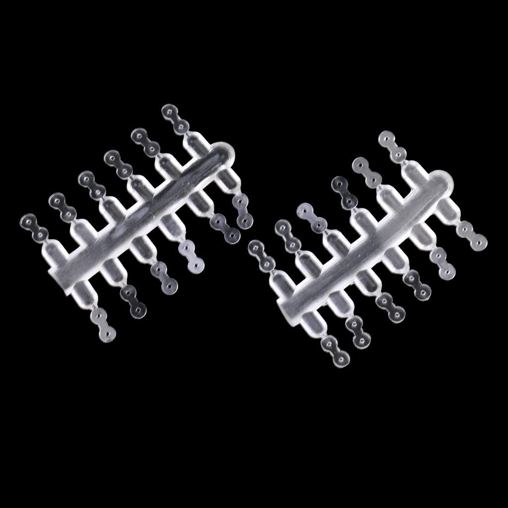 10pc Carp Fishing Boilie Stop Double Ring Rubber Hair Rig Bait Stopper Clear