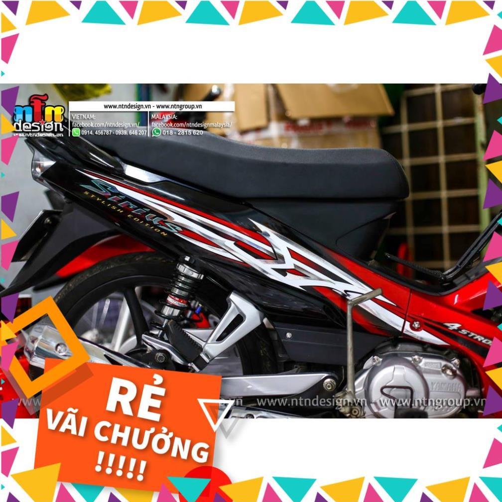 Tem Rời Sirius Mẫu Hoa Văn Đỏ Trắng Đen