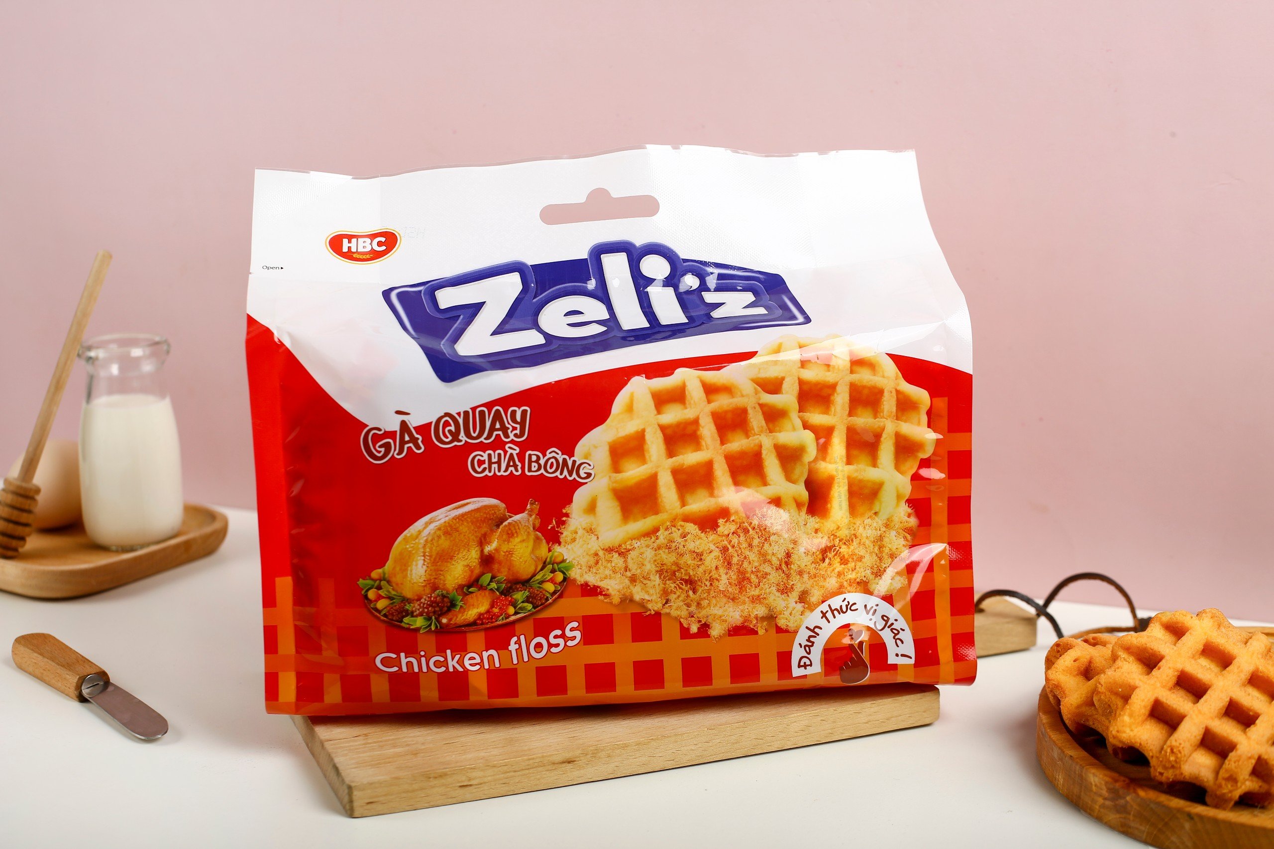 Bánh Gà Quay Chà Bông Zeli'z - HBC Foods - 156Gr/Túi - Hàng chính hãng