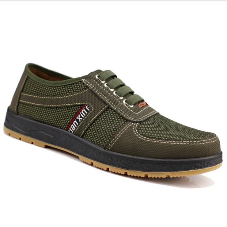 Giày lười vải nam, giày thể thao nam màu xanh kểu dáng đơn giản, dễ sử dụng QA - 285