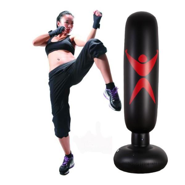 Bao Trụ Boxing Bơm Hơi Tự Cân Bằng Cao 1.6m