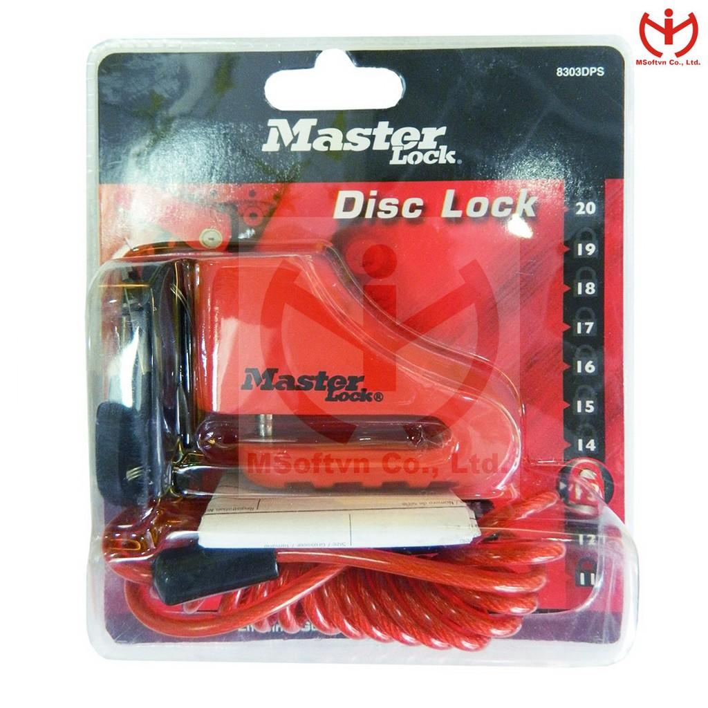 Khóa phanh thắng đĩa xe máy Master Lock 8303 DPS+ - MSOFT