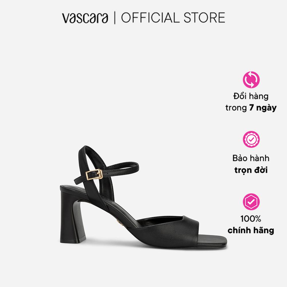 Vascara Sandal Gót Trụ Quai Cổ Điển - SDN 0752