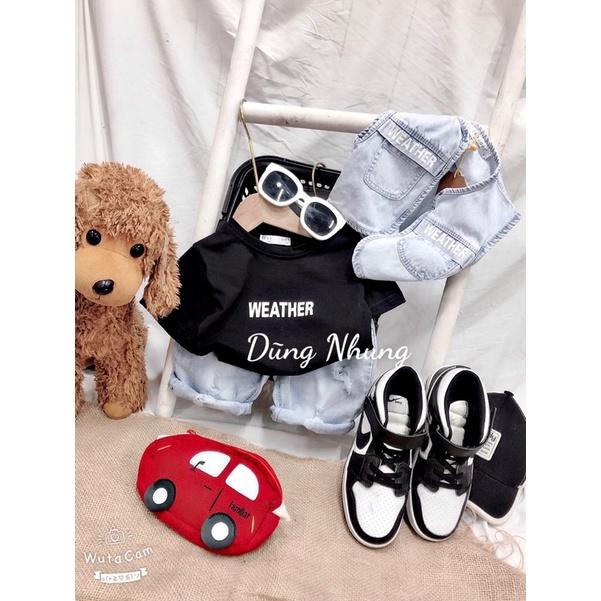 Set áo thun + ngố bé trai kèm ghile 8-18kg