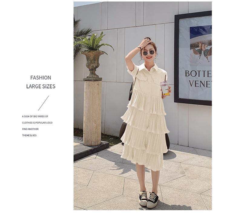 SHUANGYAN Blue Sea Yueno Fairy Mori Dress Platterone váy mối tình đầu màu đỏ 2023 mùa hè khí chất bánh váy chiffon đầm