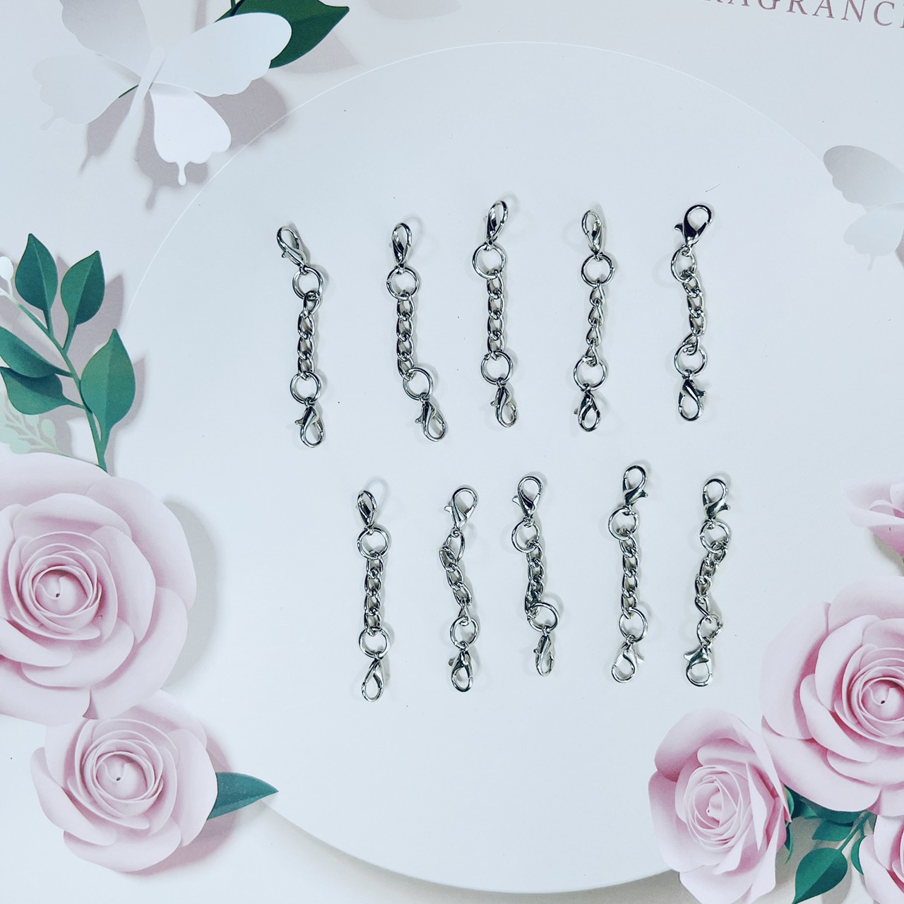 Sỉ 100 khoen móc khoá đẹp handmade, móc khóa tôm 2 đầu siêu tiện lợi