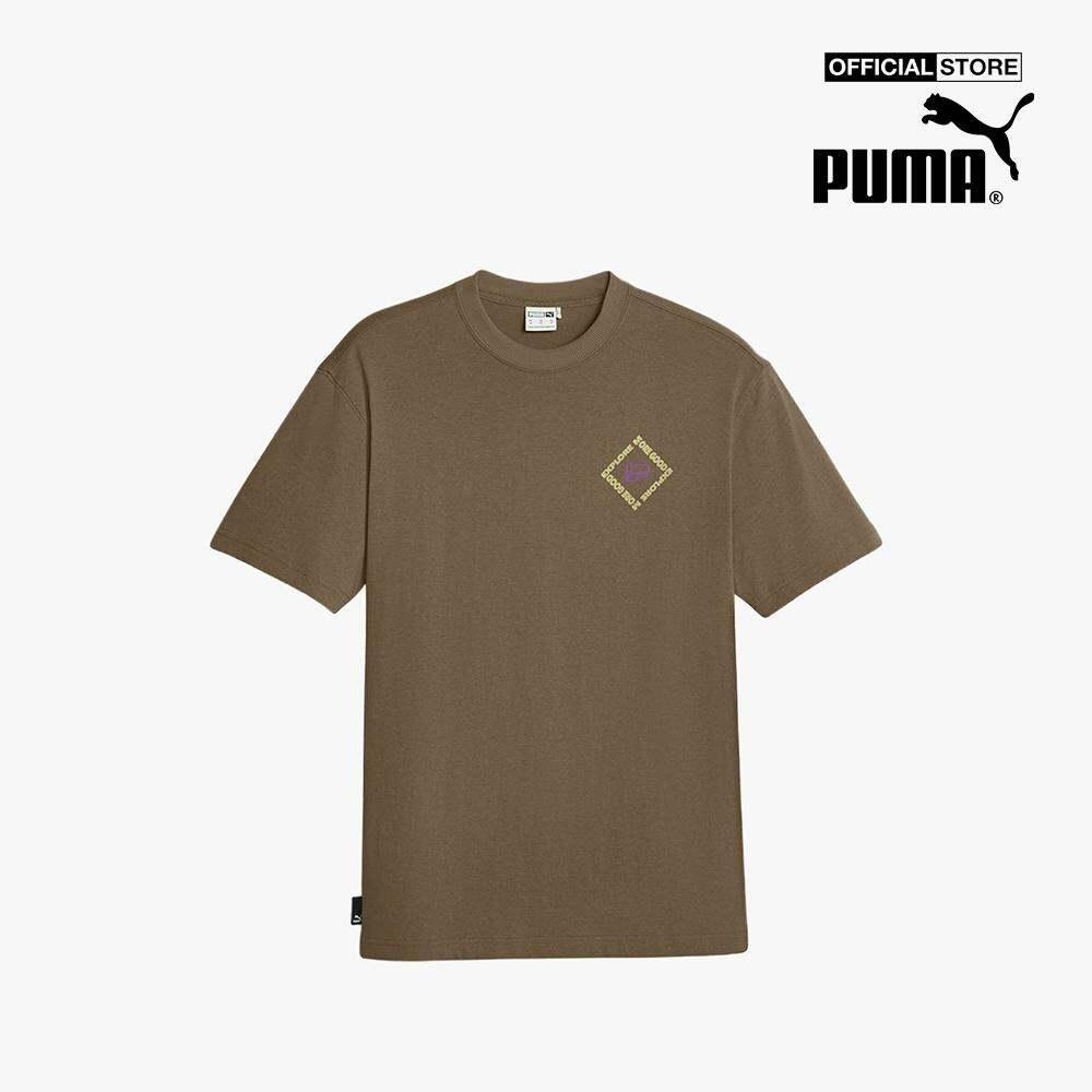 PUMA - Áo thun nam cổ tròn tay ngắn DOWNTOWN 621269