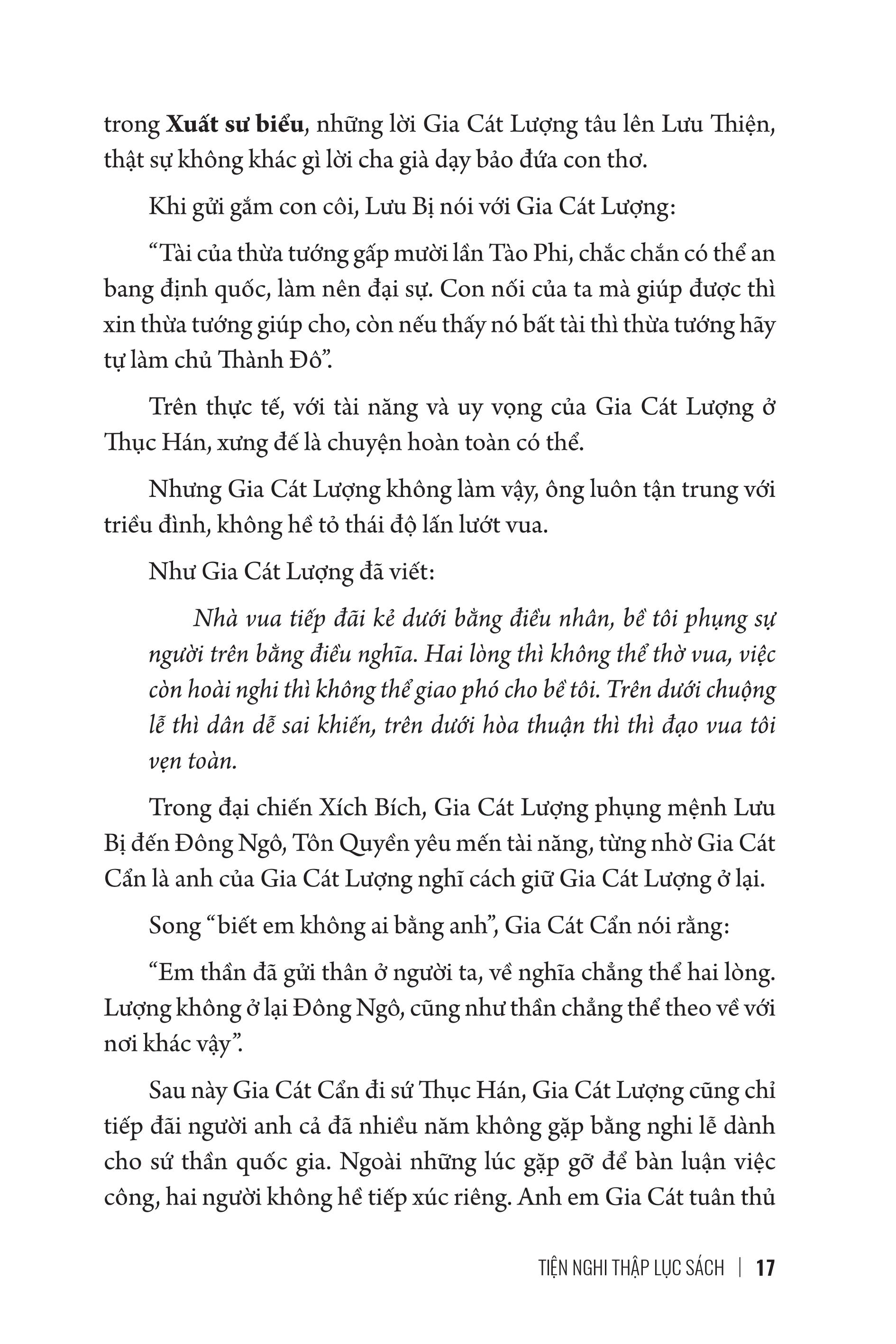 Mưu Lược Trung Hoa - Phần 2. MƯU LƯỢC GIA CÁT LƯỢNG
