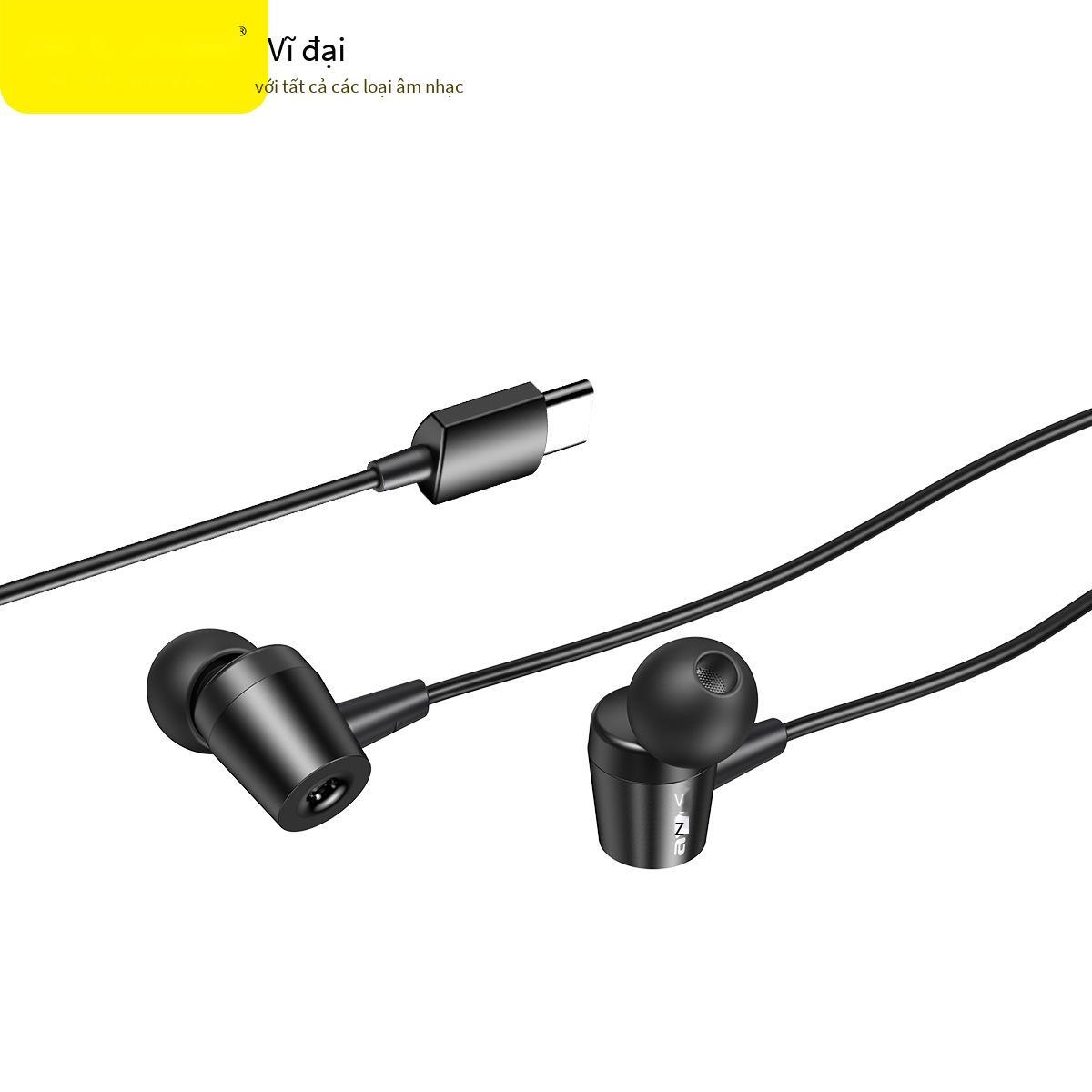 Giao diện type-c của tai nghe có dây AWEI thuận lợi nhất phù hợp với nhiều kiểu máy, tai nghe điều khiển bằng dây trong tai chất lượng âm thanh tốt