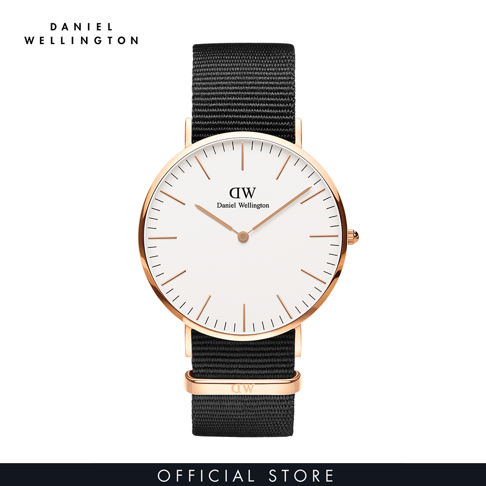 Đồng hồ Nam, Nữ Daniel Wellington dây vải nato - Classic Cornwall 36mm DW00100259