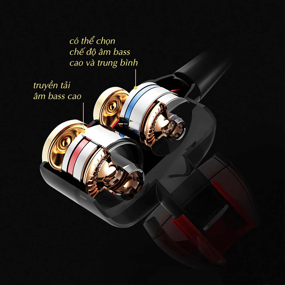 Combo Tai nghe Nhạc Chơi Game QKZ CK8, Có Mic Gaming In Ear - Hàng Chính Hãng