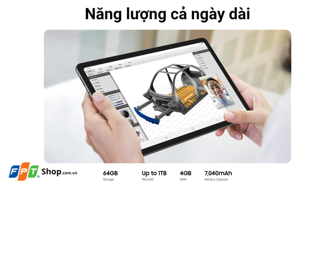 Máy Tính Bảng Samsung Galaxy Tab S6 Lite (SM-P615N) - Hàng Chính Hãng