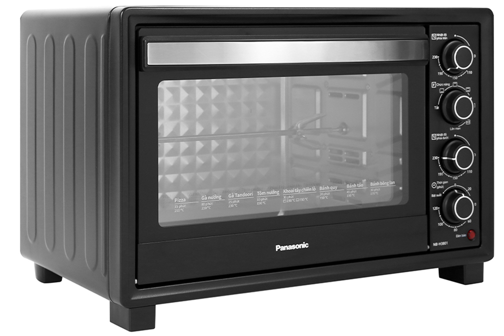 Lò nướng Panasonic NB-H3801KRA 38 lít - Công suất 1500W, Nhiệt độ đến 230ºC - Hàng chính hãng - Bảo hành 12 tháng