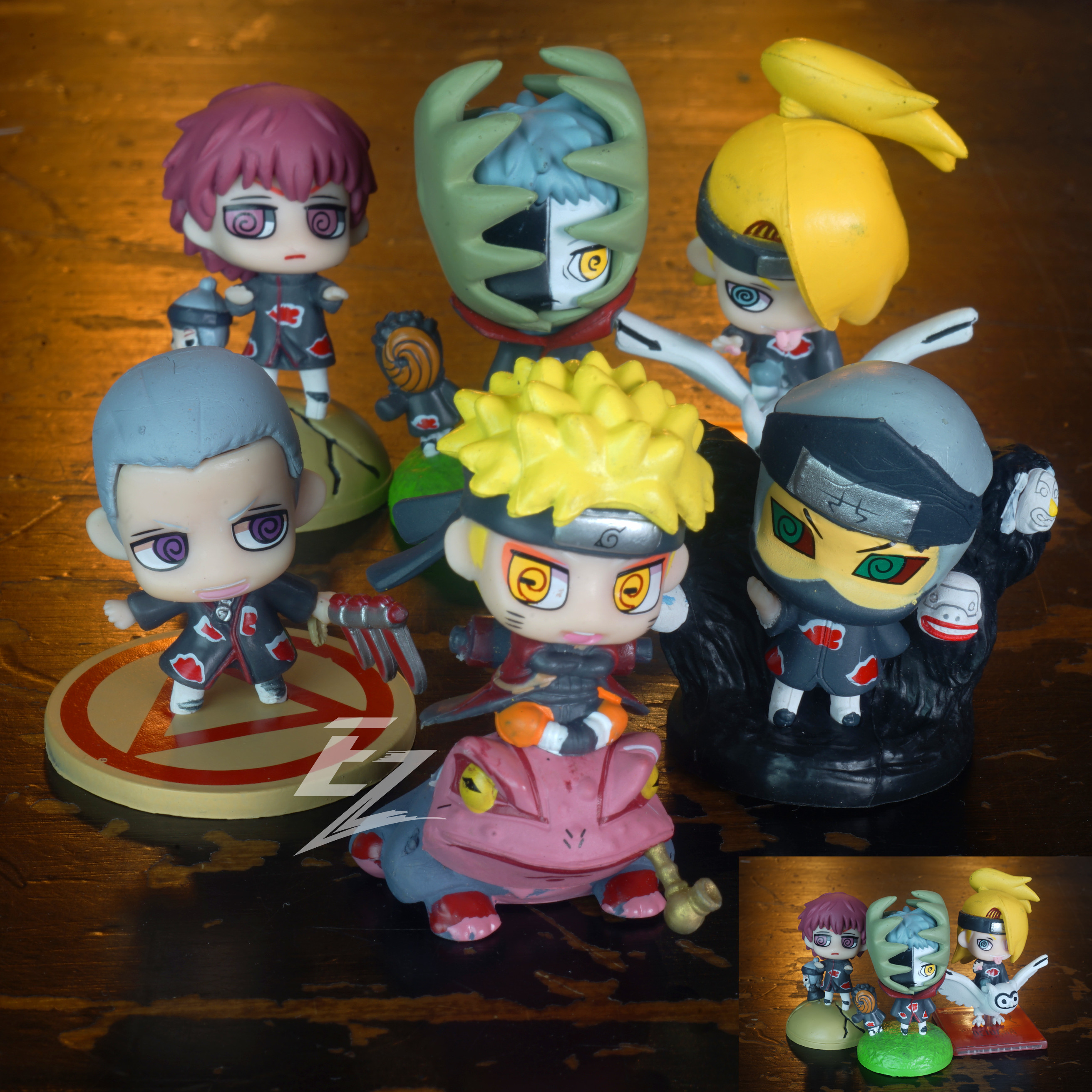 Bộ Combo 6 Mô Hình Naruto, Hidan, Zetsu, Deidara, Sasori, Kakuzu Chibi