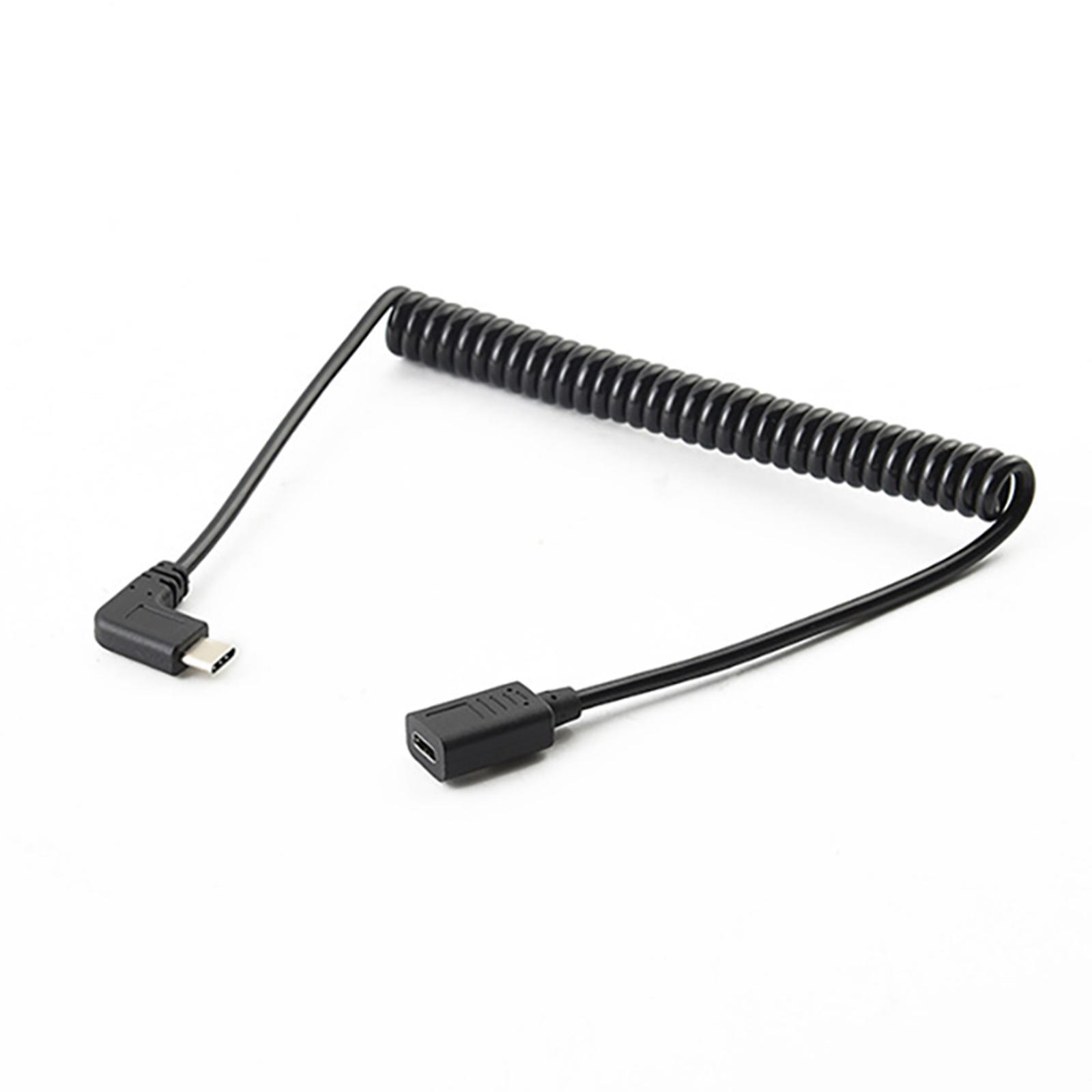 Angled 90 Degree USB C Extension Cable Cord for Laptop Digital Cameras