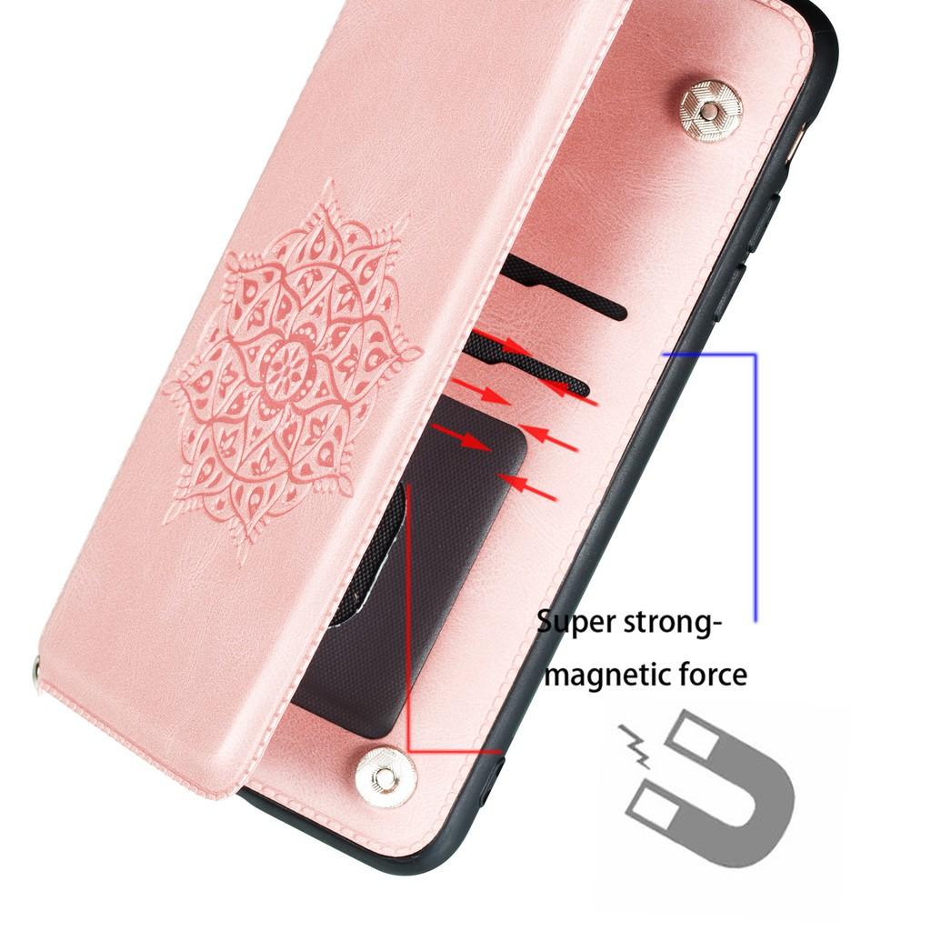 Ốp điện thoại dạng ví da có ngăn đựng thẻ cho iPhone 11 Pro Max iPhone X XS Max XR SE 2020 iPhone 7 iPhone 8 Plus