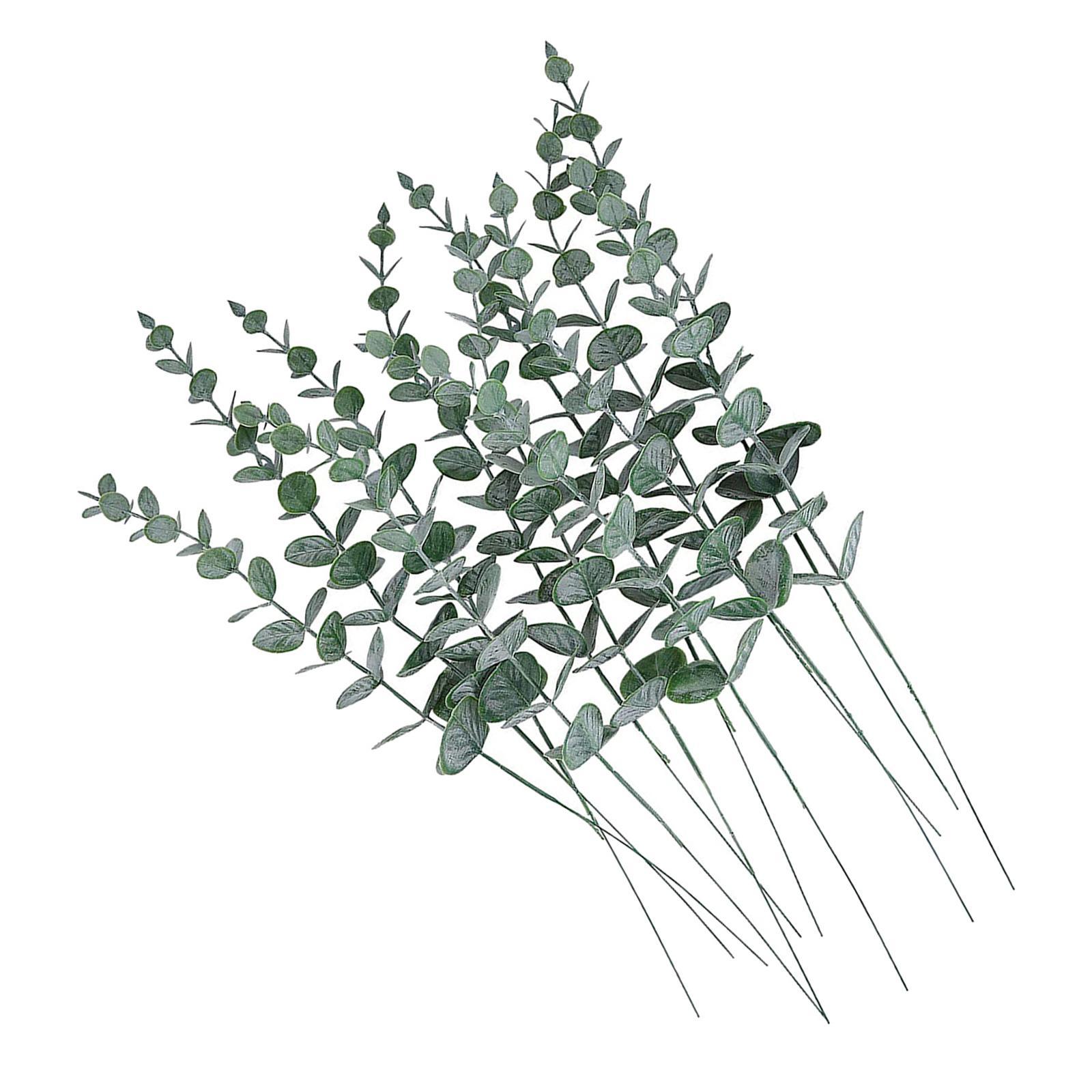 Artificial Eucalyptus Stems   Leaves for Wedding Decor 12pc