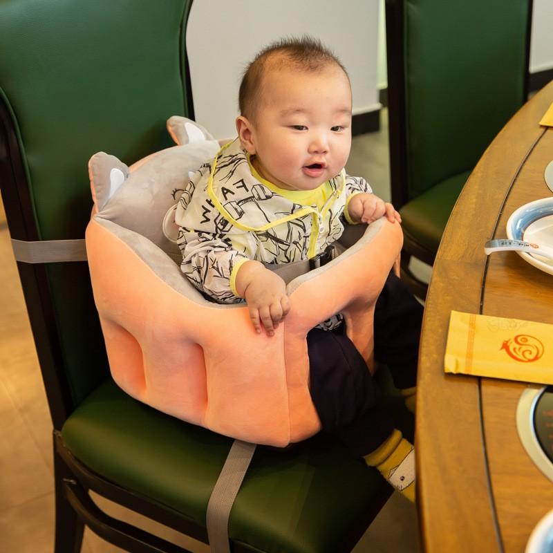 Ghế tập ngồi cho bé vải bông ấm áp an toàn ngồi ăn ngồi xe ô tô - ghe tap ngoi cho be vai bong