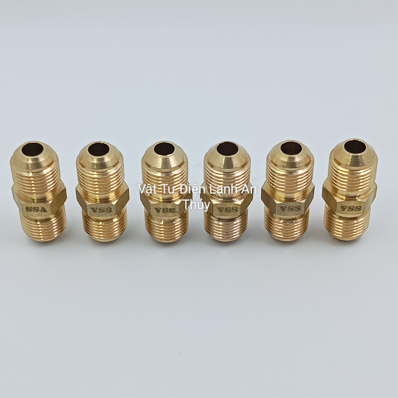 Khớp nối ống đồng 2 đầu phi 10 - Nối 2 đầu côn lồi ống đồng phi 10 - đầu nối ống đồng - Hai đầu lã ống đồng phi 10