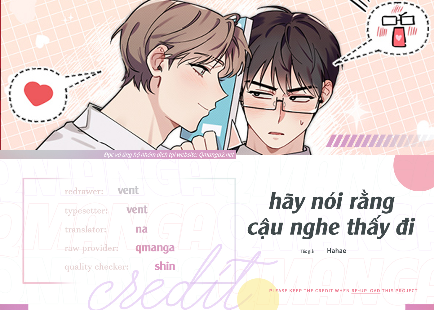 hãy nói rằng cậu nghe thấy đi chapter 3.1 1