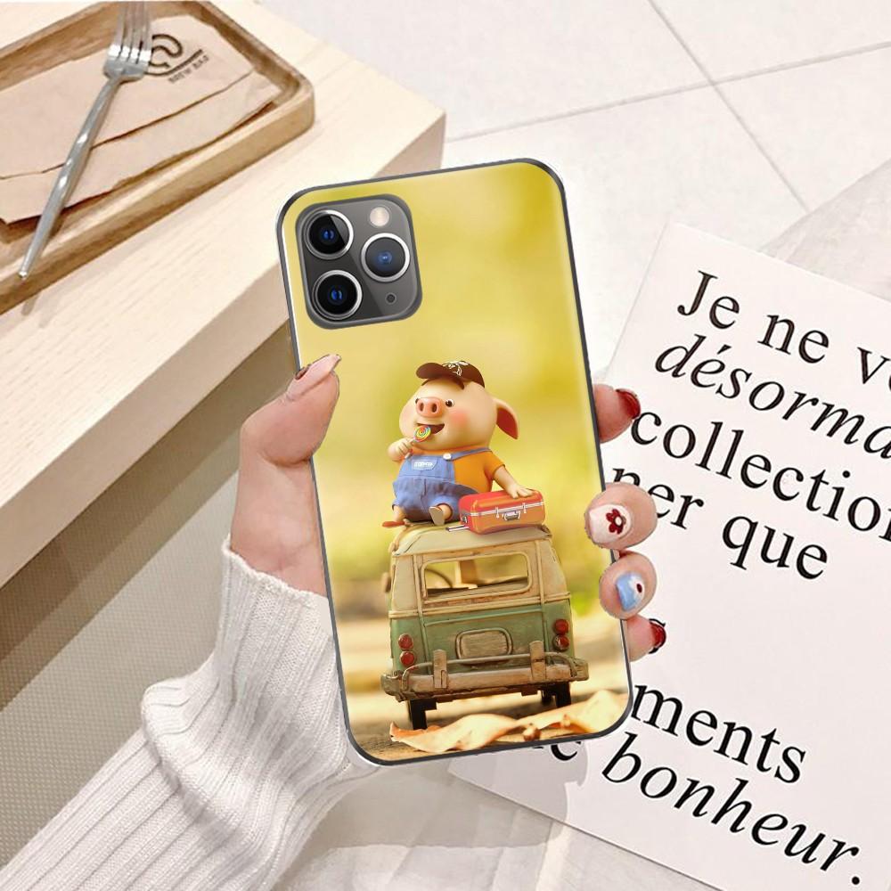 Ốp lưng dành cho điện thoại iPhone XS Max Silicon dẻo hình Heo Con Dễ Thương