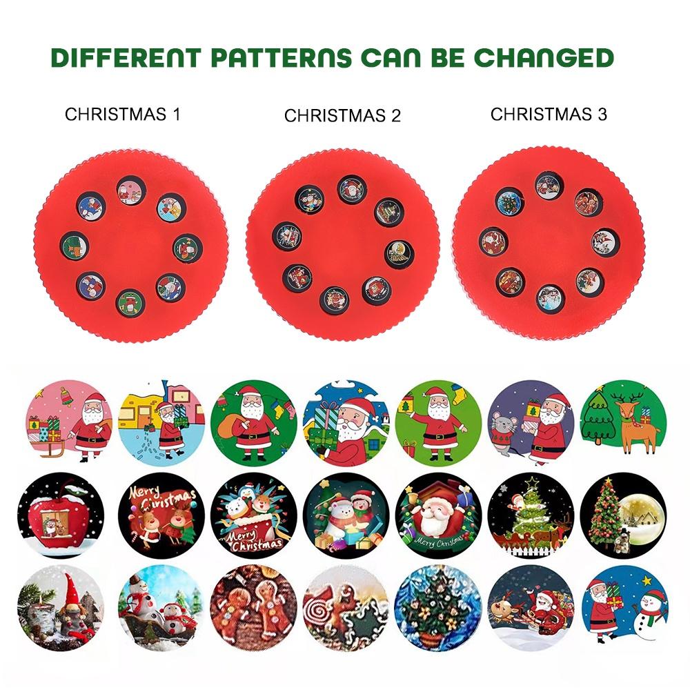Đồ Chơi Đèn Pin Chiếu 24 Họa Tiết Ông Già Noel Dùng Làm Quà Tặng Giáng Sinh / Sinh Nhật Cho Bé