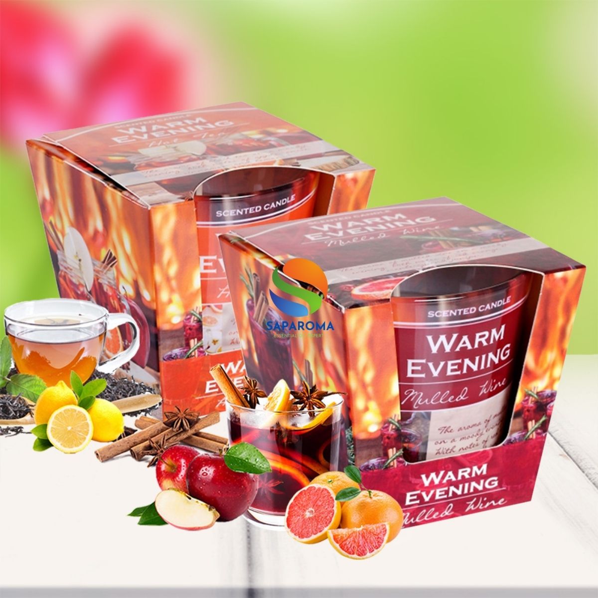 Combo 2 Ly nến thơm tinh dầu Bartek Warm Evening 115g QT02788 - quế, hồi, cam đỏ, trang trí, thơm phòng, thư giãn, hỗ trợ khử mùi (giao mẫu ngẫu nhiên)