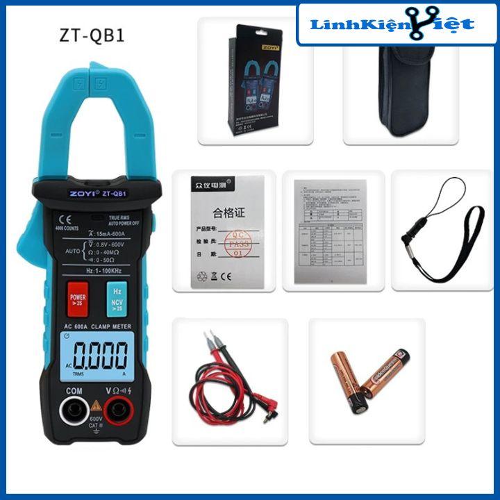 Đồng hồ kẹp dòng ZOYI tự động mã ZT-QB4, ZT-QB4 màn hình LCD độ chính xác cao