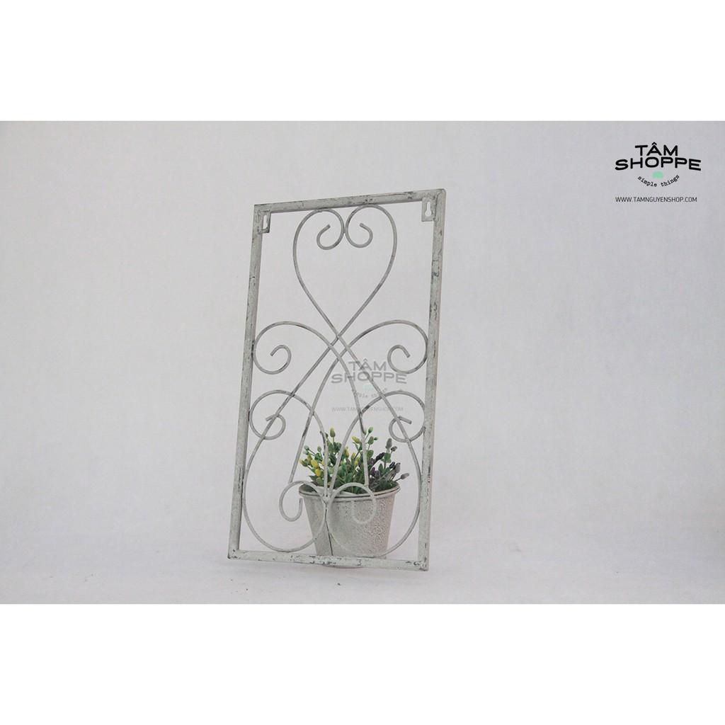 KỆ SẮT MỸ NGHỆ ÁP TƯỜNG VINTAGE SỐ 11