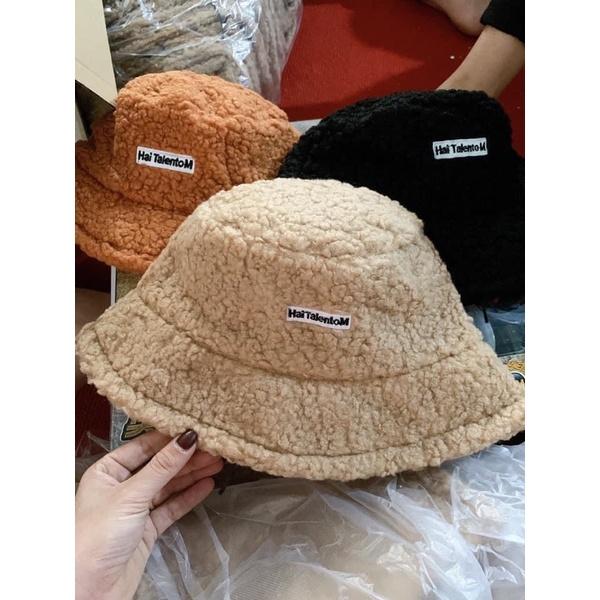 Mũ Len Lông Cừu Hot Trend phong cách HÀN QUỐC, Chất Liệu Vải Mềm Mại