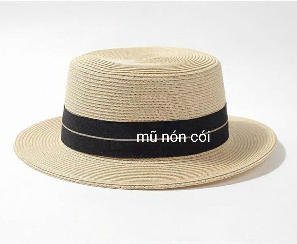 Mũ cói nữ vành bằng Panama, nón đi biển du lịch dã ngoại chống nắng UV dona25050301