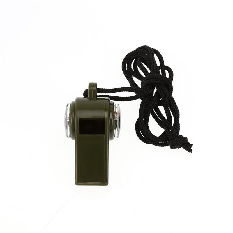3 In 1 Whistle Compass Thermometer Lanyard Multi-function Outdoor Camping Hiking Emergency Survival Gear Tool