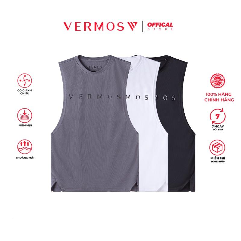 Áo Ba Lỗ Nam,Áo Tanktop Tập Gym VERMOS V4