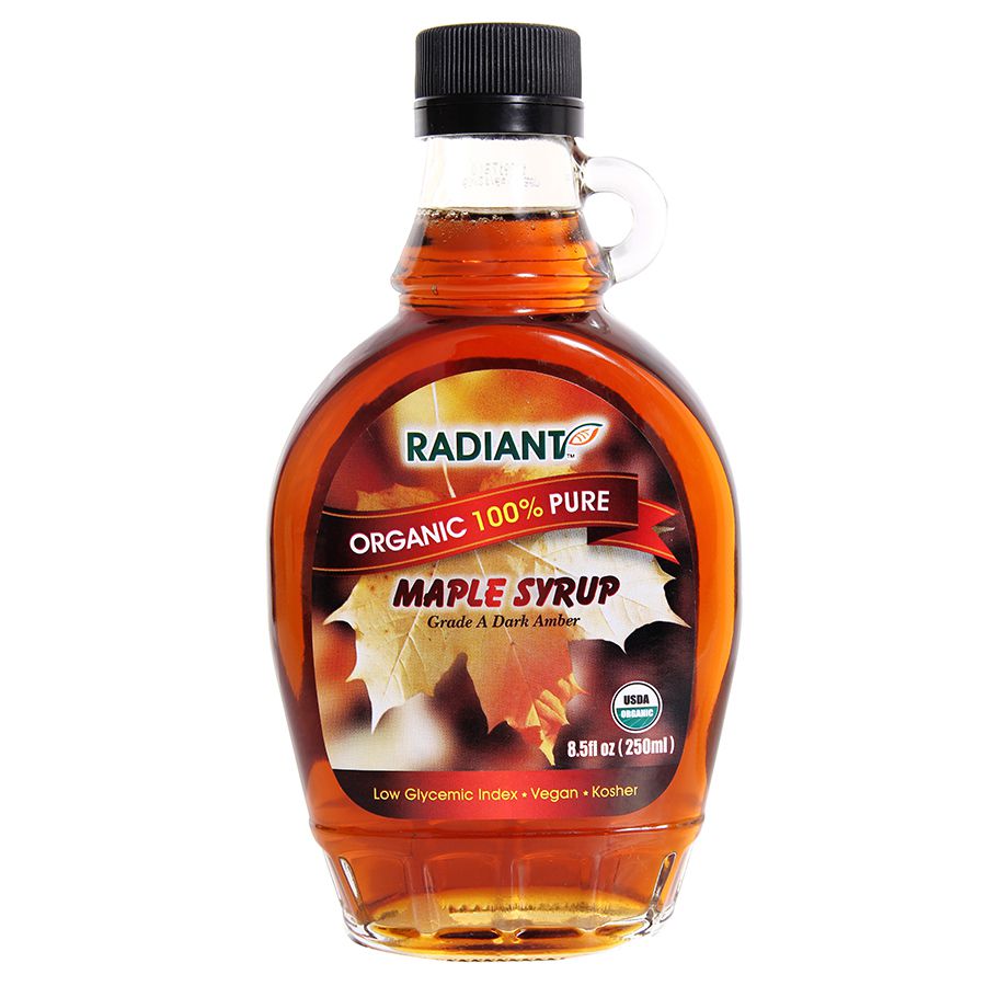 (Si rô) Maple Syrup cây phong hữu cơ lớp A ( 250ml - Radiant
