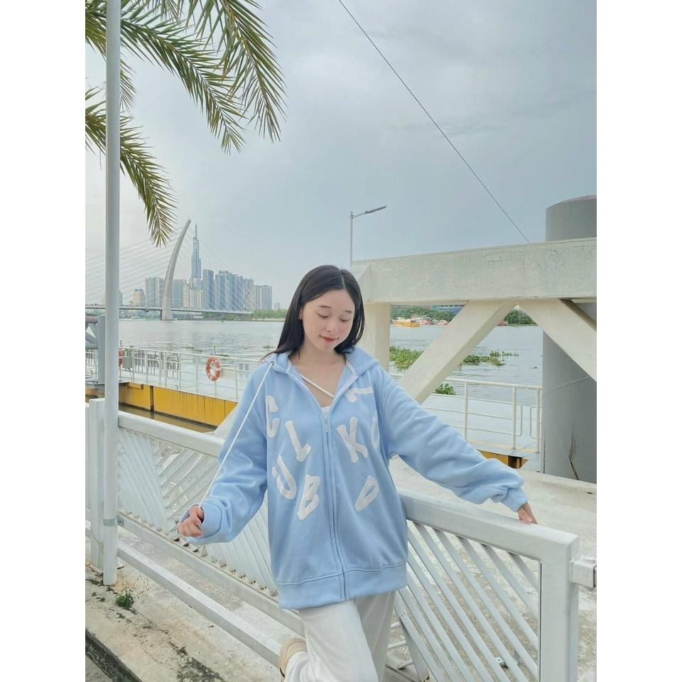 ÁO HOODIE - ÁO KHOÁC NỈ NGOẠI Dây full zip HOOIDE MỚI in chữ Nỗi cực hot