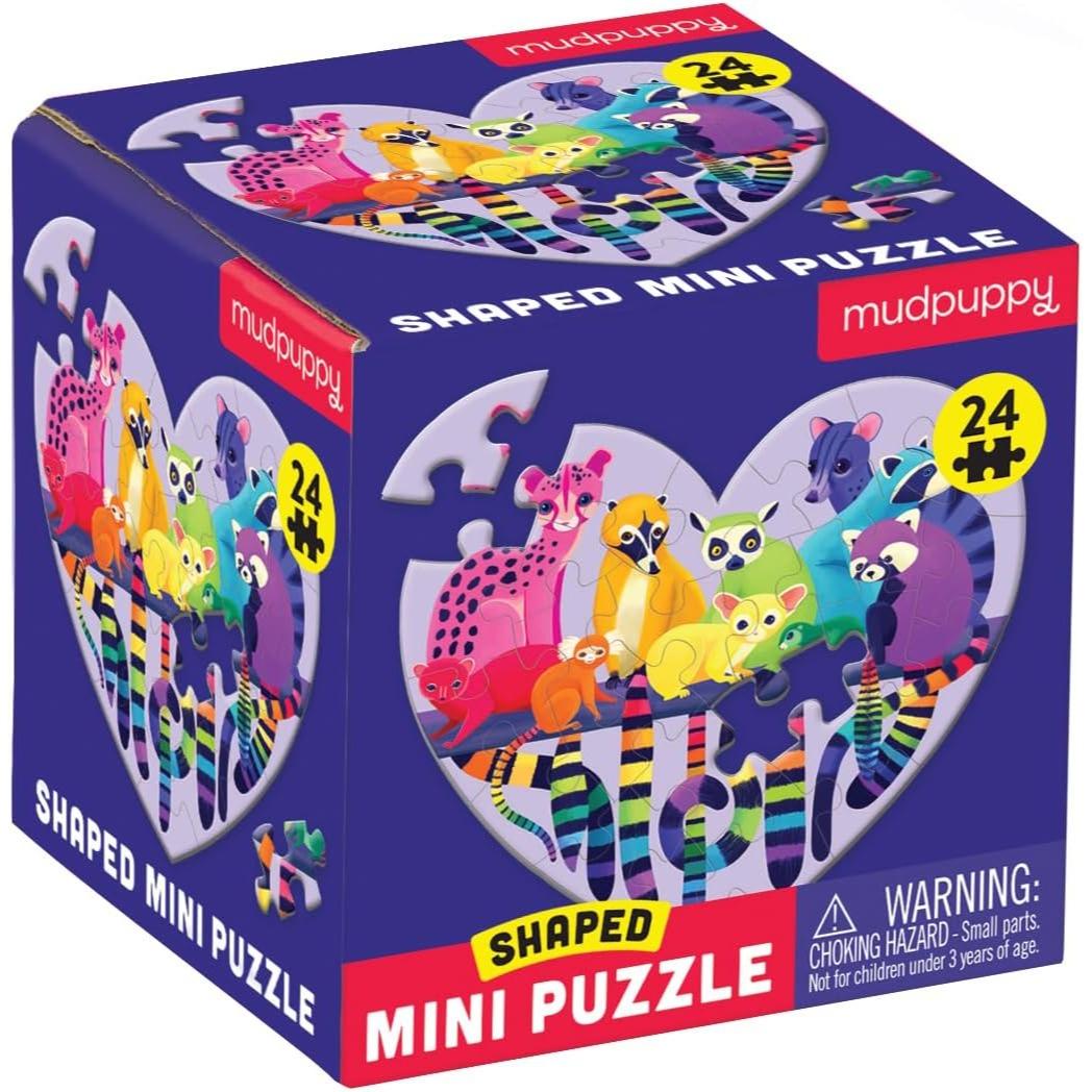Sách 24 Piece Shaped Mini Puzzle: Love In The Wild