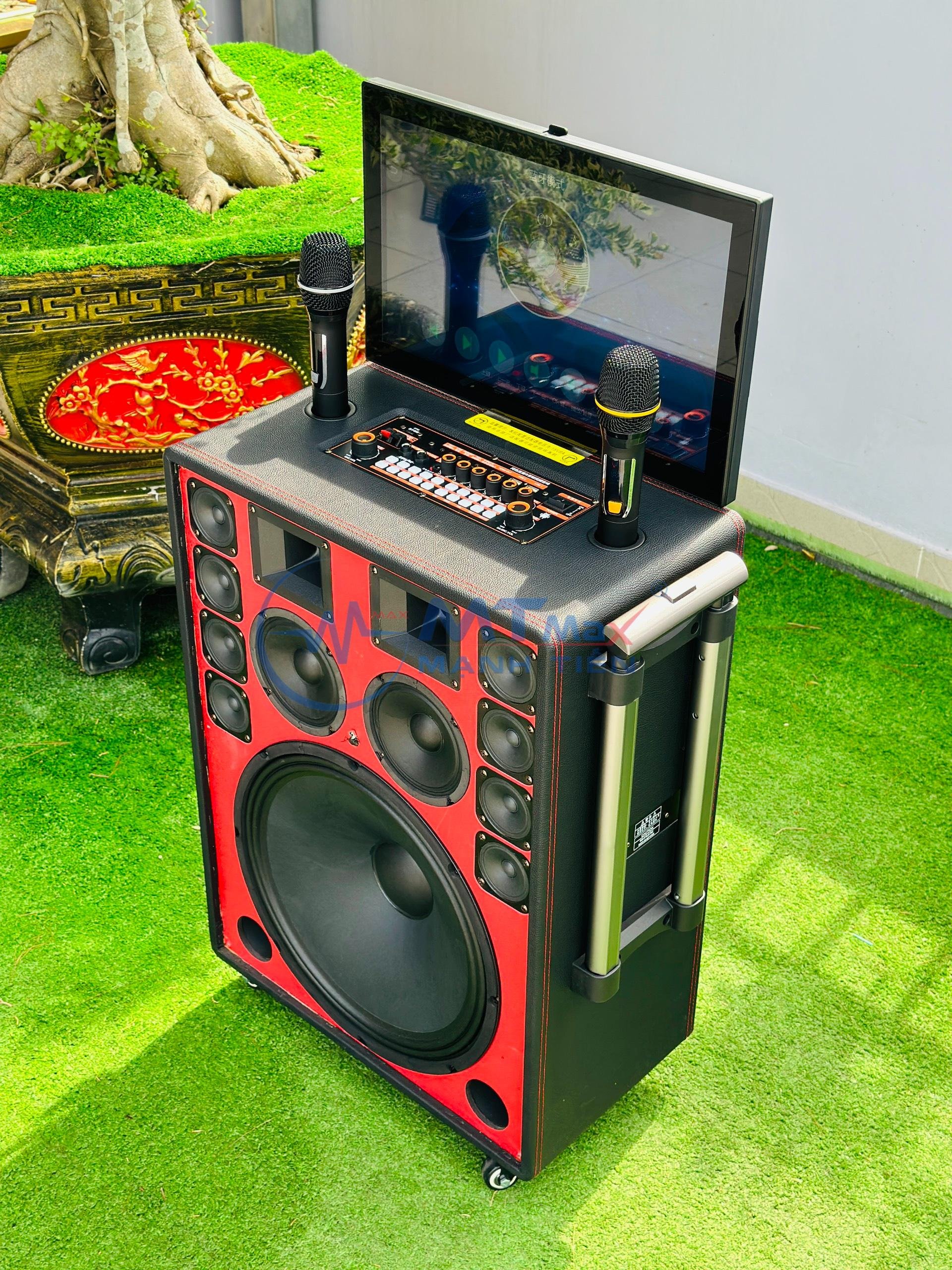 Loa Karaoke Màn Hình KT-1925 - Loa Bluetooth Kèm Micro Cao Cấp 2024, Màn Hình 21inch Sắc Nét, Bass Trầm 40cm Và 14 Loa Tích Hợp, Âm Thanh Siêu Hay, hàng chính hãng