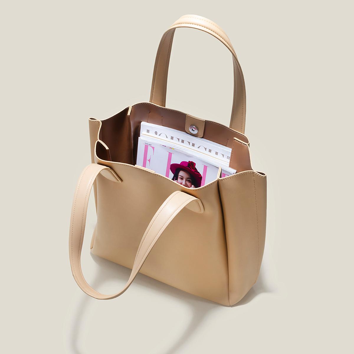 Vascara Túi Tote Over Size Gấp Nếp - TOT 0131