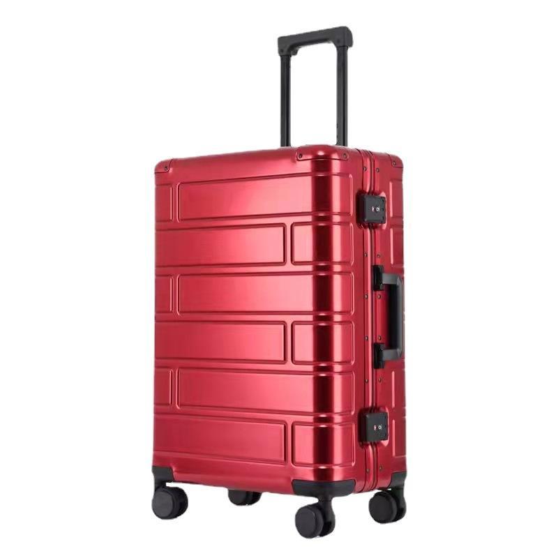 Khuyến mại mới hoàn toàn bằng hợp kim nhôm vali kinh doanh vali nam sinh viên mật khẩu hộp nữ xe đẩy trường hợp bánh xe nội trú trường hợp